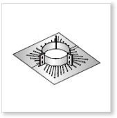 2 Piece Square Vented Support Plate