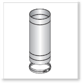 Single Wall (Single Skin) Stainless Steel Flue, Pipes Adjustable Pipe