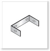 Single Wall (Single Skin) Stainless Steel Flue, Support Components Wall Bracket Extension 50-100mm
