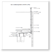 Single wall (single skin) stainless steel flue, installation
